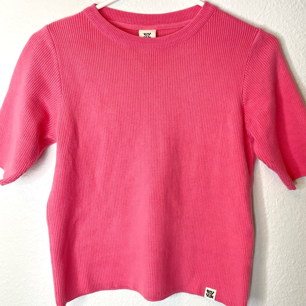 Lucy & Yak Organic Cotton Ribbed Crop Tee